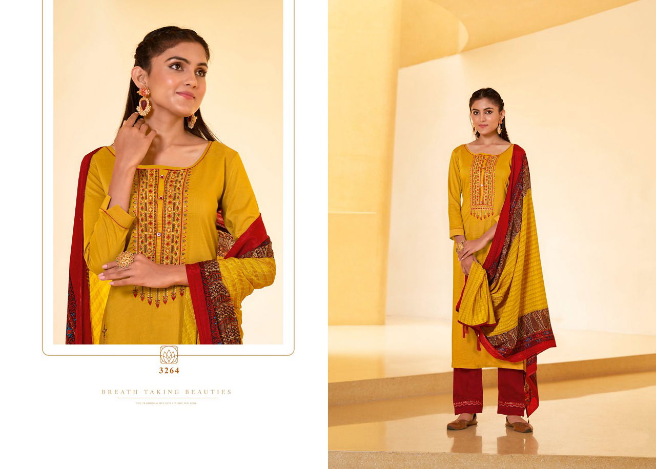 Rangoon Riha Silk Designer Festive Wear Fancy Silk with Embroidery Work Ready Made Collection